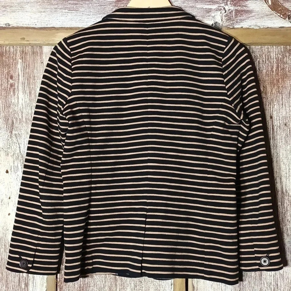 J. Crew women's fall nautical preppy academia blazer notched collar striped S - Picture 6 of 8